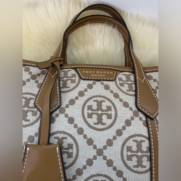 NEW PERRY T MONOGRAM SMALL TRIPLE-COMPARTMENT TOTE - Picture 9 of 14